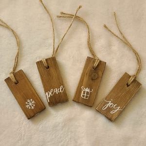 Decorated Wooden Tags